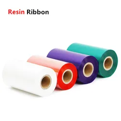 Resin Ribbon Color Resin-based Ribbon Blue Green Red White Thermal Transfer Ribbon for PET and PVC label Printer