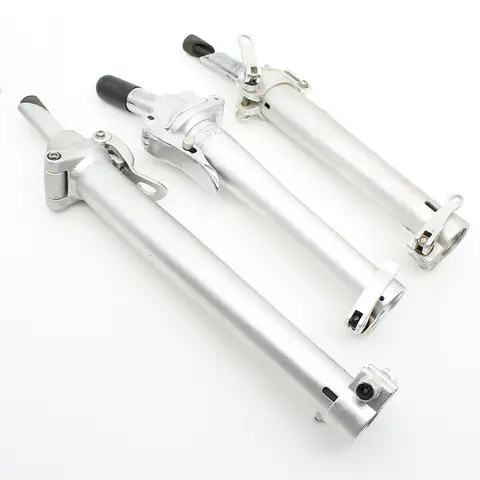 Folding Bicycle Handlebar Stem Left Folding Stem 22.2/25.4mm Down Tube Aluminum Alloy Silver