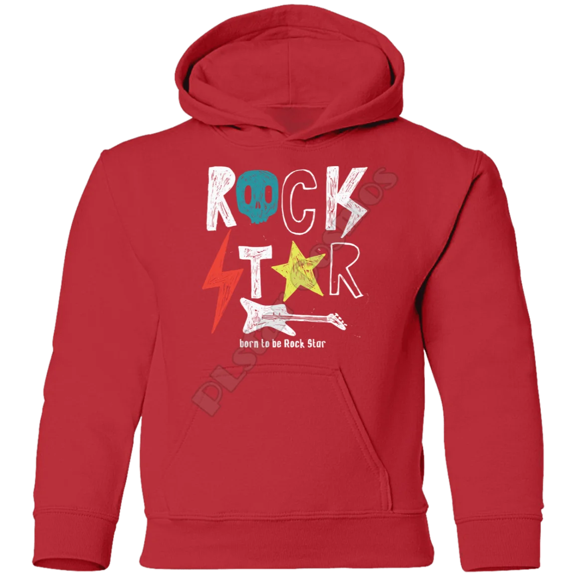 Rock Star Kids Hoodies 3D Printed Kids Sweatshirt Child Long Sleeve Boy For Girl Navy blue Pullover Drop Shipping 10 Color