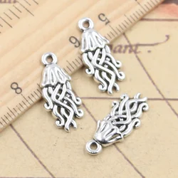 20pcs Charms Octopus Squid 22x10mm Tibetan Silver Color Pendants Antique Jewelry Making DIY Handmade Craft