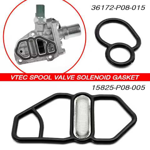 DOHC VTEC Spool Valve Solenoid Gasket Upper &amp; Lower FOR HONDA Prelude Civic Si Accord Acura Integra Type R NSX D16Z6 B18C1 B16A2