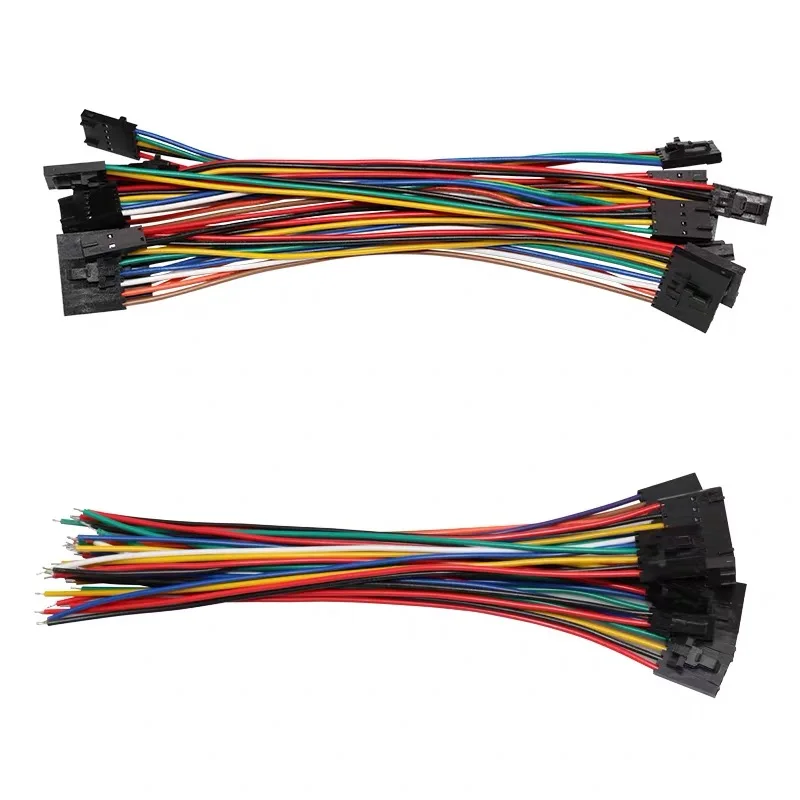 TJC8/2543-2.54mm DuPont with lock terminal connection wire double-head Terminal Line 24AWG electronic wire 2P-9P