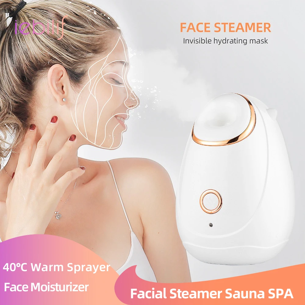 Facial Steamer 45℃ Warm Nano Mister Sprayer Skin Care Face Moisturizer Winter Skin Care Humidifier Sauna SPA Nebulizer