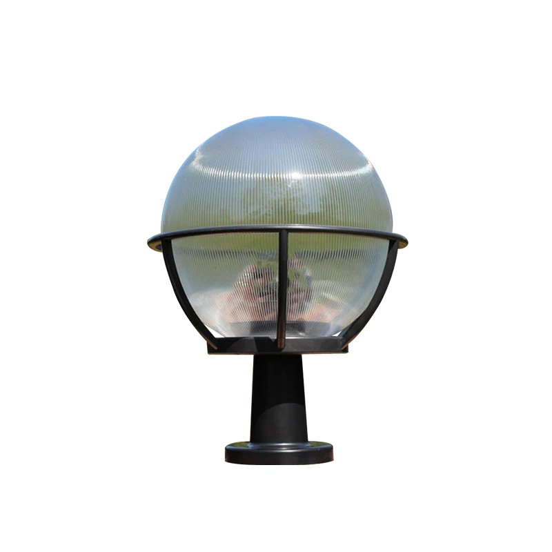 

Outdoor Lighting Ball Waterproof Column Lights Countyard Balcony Pillar Lamp Post Fixture Transparent Acrylic E27 Bulb Villa Bra