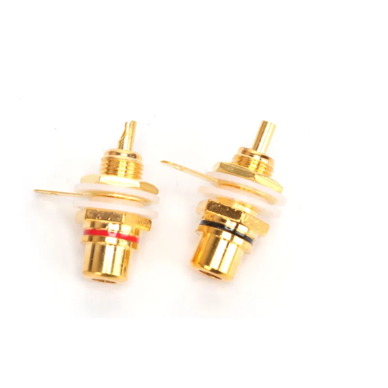 KYYSLB アンプシャーシ RCA スピーカー端子台純銅メッキ高品質