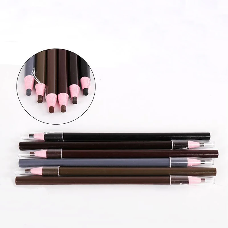 5Pcs Professional EyebrowดินสอMicrobladingปากกาEyebrow Enhancerสวมใส่ได้ง่ายEye Brow Tint Dyeเครื่องมือแต่งหน้า