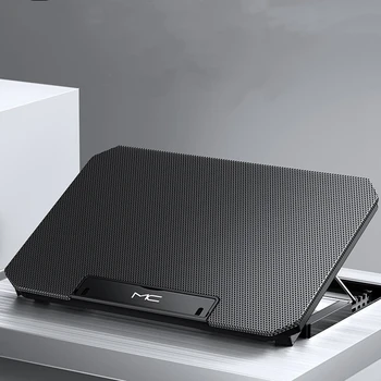 Refrigerador para laptop de jogos, tamanho grande para notebook de 12-16 espaços, duas almofadas de resfriamento para laptop usb, velocidade do vento, suporte silencioso ajustável para laptop