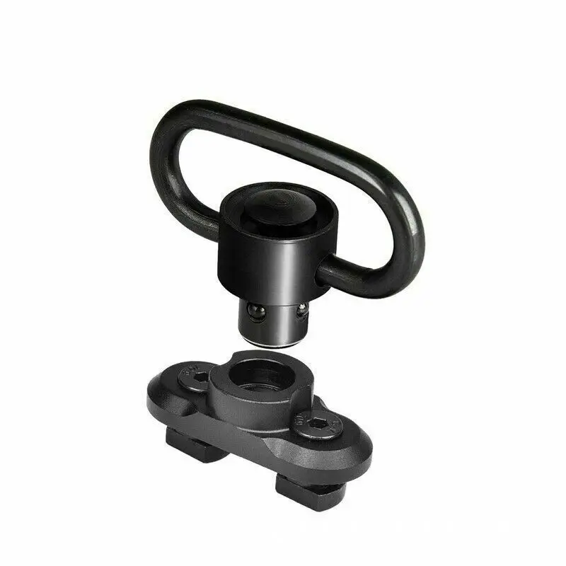 1.25Inch Hunting Quick Release Sling Mounts Swivel Stud QD Side Hanging Strap Loop Adapter Rail Mount Fishbone Fastening Buckle