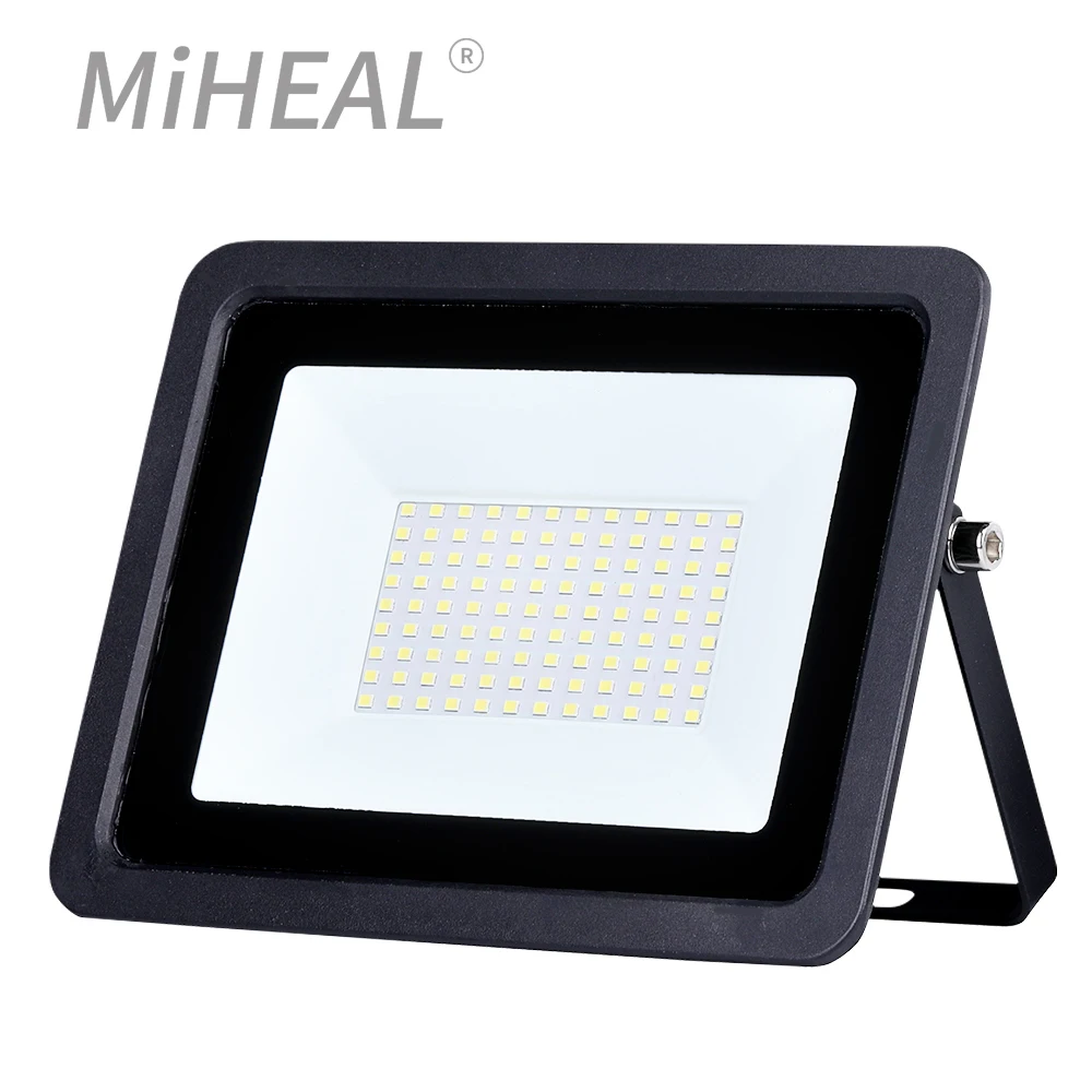 LED Flood Light AC 220V 240V 10W 20W 30W 50W 100W IP68 Waterproof Outdoor Garden Projector Lighting Spotlight Wall Flood Lights