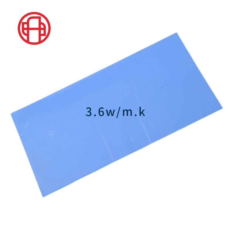 3.6W Thickness 0.5mm Thermal conductive pad gap filling materials cooling pad for laptop Led CPU GPU