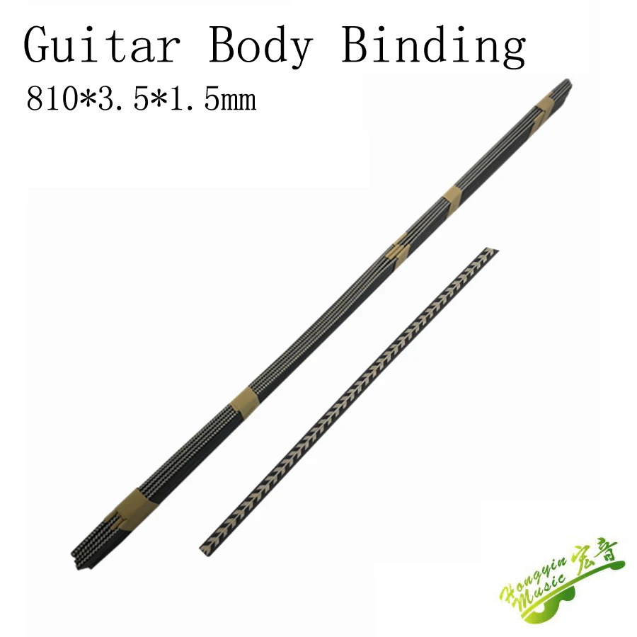 20 pcs 810mm guitar Binding Inlay Body Project Purfling Strip Guitar Bass Ukulele back Middle binding Accessories wood