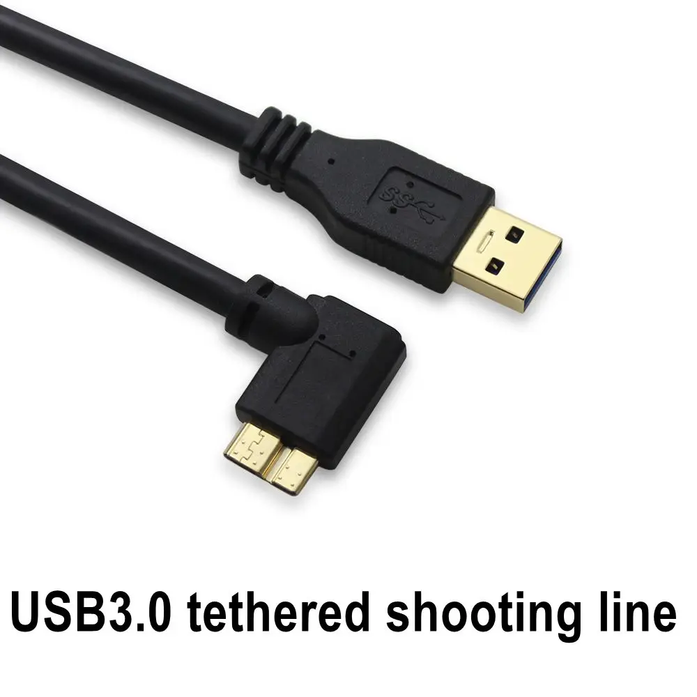 Brand Micro USB3.0 Digital Camera Data Cable Compatible For Canon 5DS 5DSR 5D4 7D2 1DX2 Black USB3.0 Camera Online Shooting Line