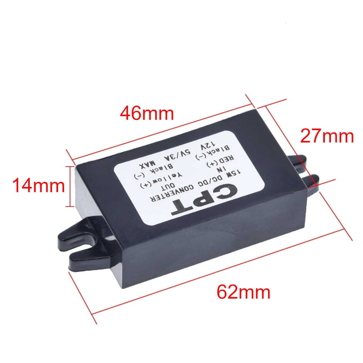 12V to 5V 3A 15W DC Converter Buck Module Power Supply Regulator Dual USB Output Adapter view 4