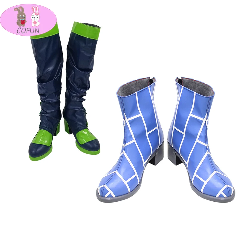 COFUN-zapatos de JOJO's Bizarre Adventure Stone Ocean Jolyne Cujoh, botas de cuero PU para Cosplay, Halloween