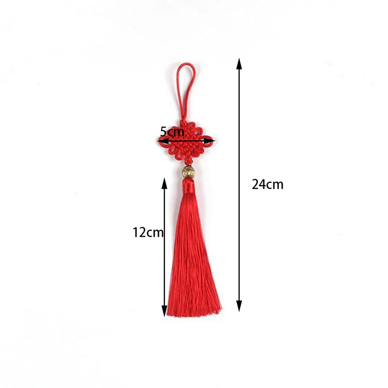 2PC chińskie węzły Tassel DIY wisiorek wisiorek biżuteria odzieży akcesoria dekoracyjne torba na klucze samochodowe wisiorek DIY Craft frędzel