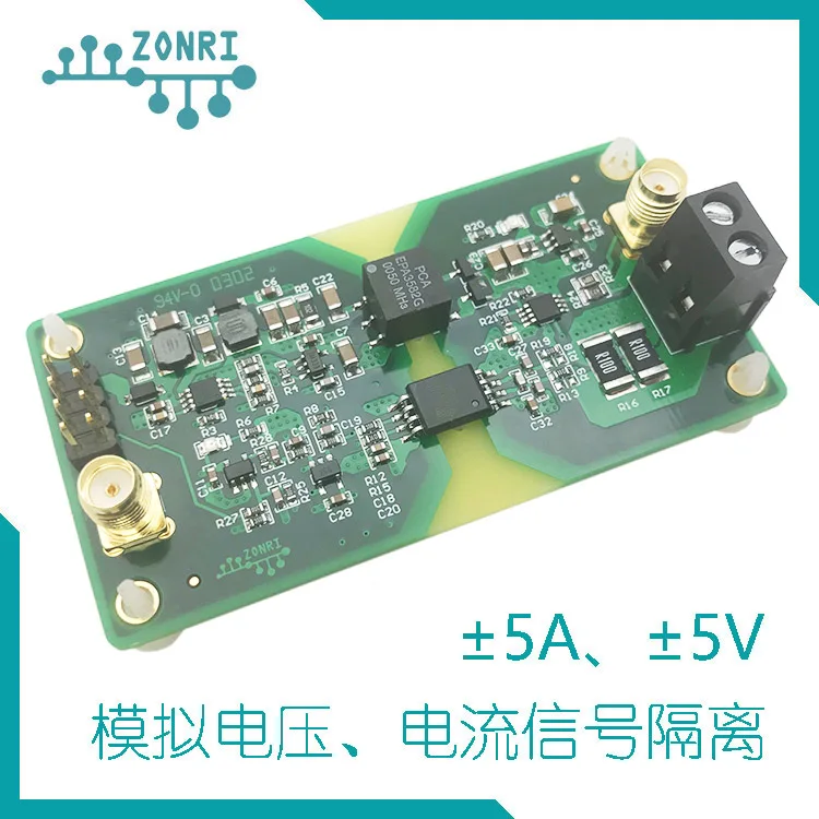 High Precision Analog Voltage/current Signal Isolation Module AMC1301 5V/minus 5V 5A/minus5A/200KHz Bandwidth ISO