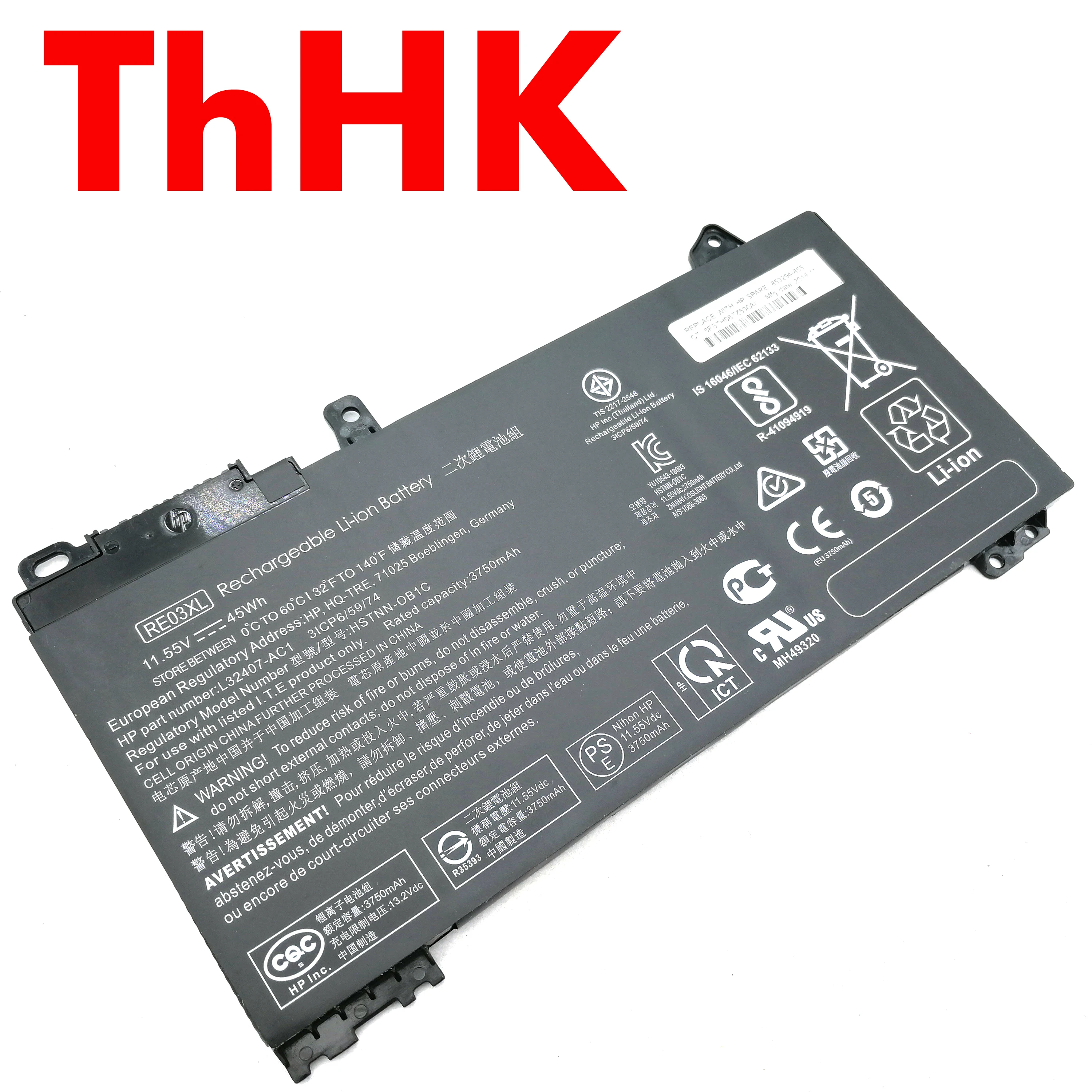 Genuine Original RE03XL L32407-AC1 HSTNN-OB1C Laptop Battery For Hp ProBook 430 440 445 450 455 G6 HP zhan 66 Pro 14 G2 Pro 13