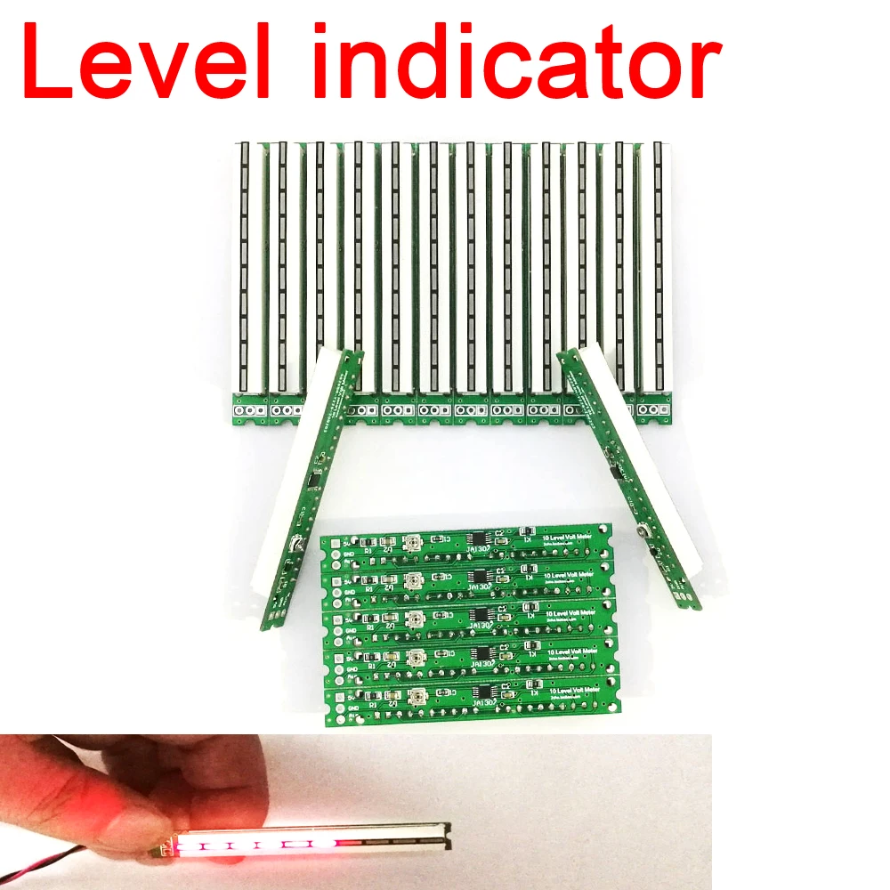 LED Music level indicator  Level Light Dynamic sound Spectrum Crossover lamp FOR battery Power display Power amplifier