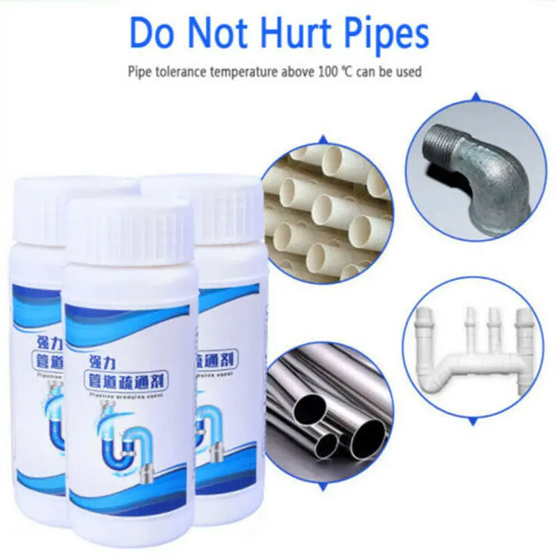 Pipe Dredging Agent Sewer Cleaning Dredge Agent Toilet  Effective Powerful Toilet Deodorant Dredge Clog Remover Opener