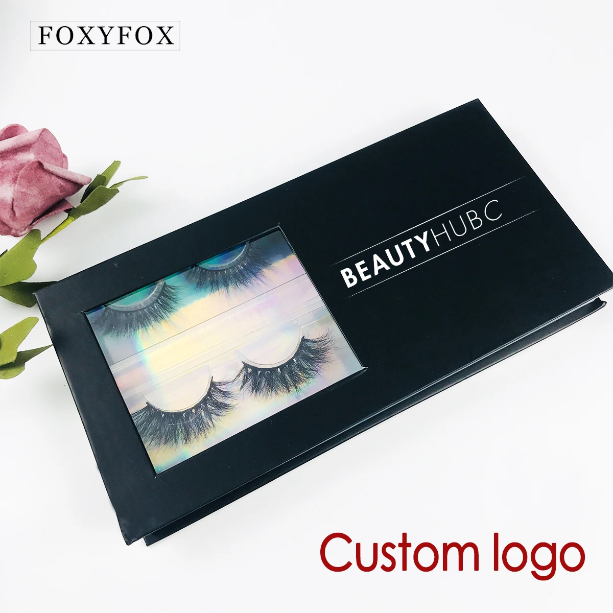 Eyelash Packaging Box Print Logo Wholesale 4 paris 3D Mink Lashes Bulk Empty Box 25mm Mink Eyelashes Cases False Eyelashes Box