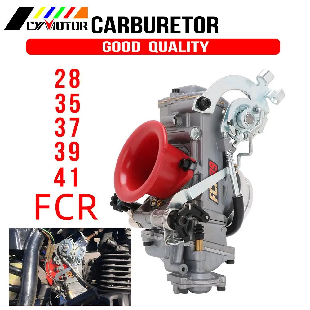 FCR 28 31 33 35 37 39 41mm FCR Carburetor FCR39 For Keihin CRF450 CRF650 FS450 Husqvarna450 KTM Racing Motors Good Power