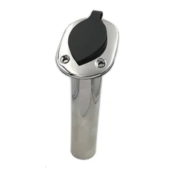 Boat Accessories Marine SS 304 Fishing Rod Holder Flush Mount 30Degree PVC Cap