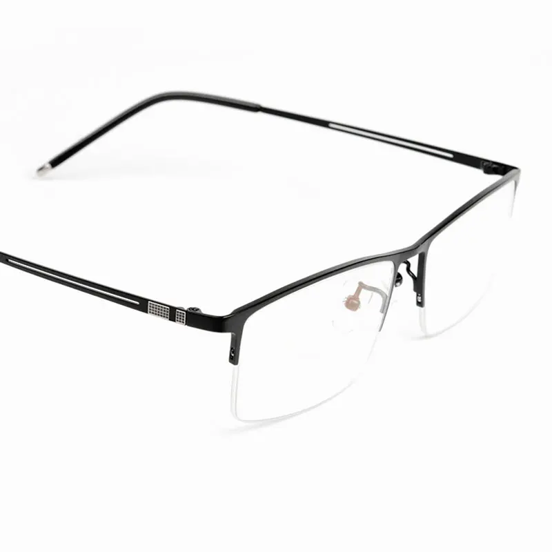 Reven Jate EJ8606 Spectacles Optical Fashion Titanium Eyeglasses Frame For Men Eyewear Half-rim Glasses with 2 Optional Colors