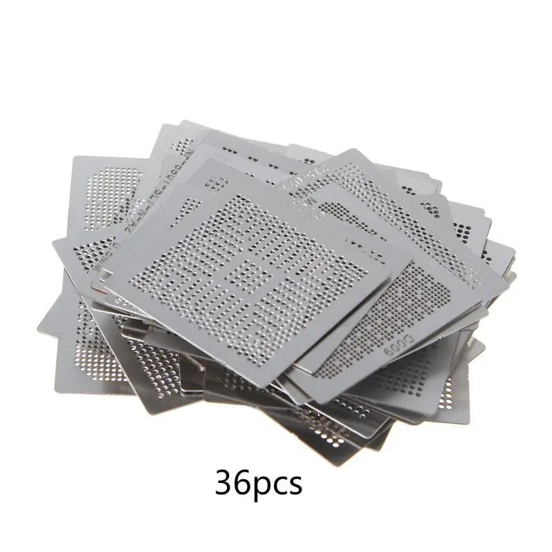 

36Pcs/set Graphics Card Stencils BGA Reballing Stencil for NVIDIA/ATI Video Chip Dropshipping