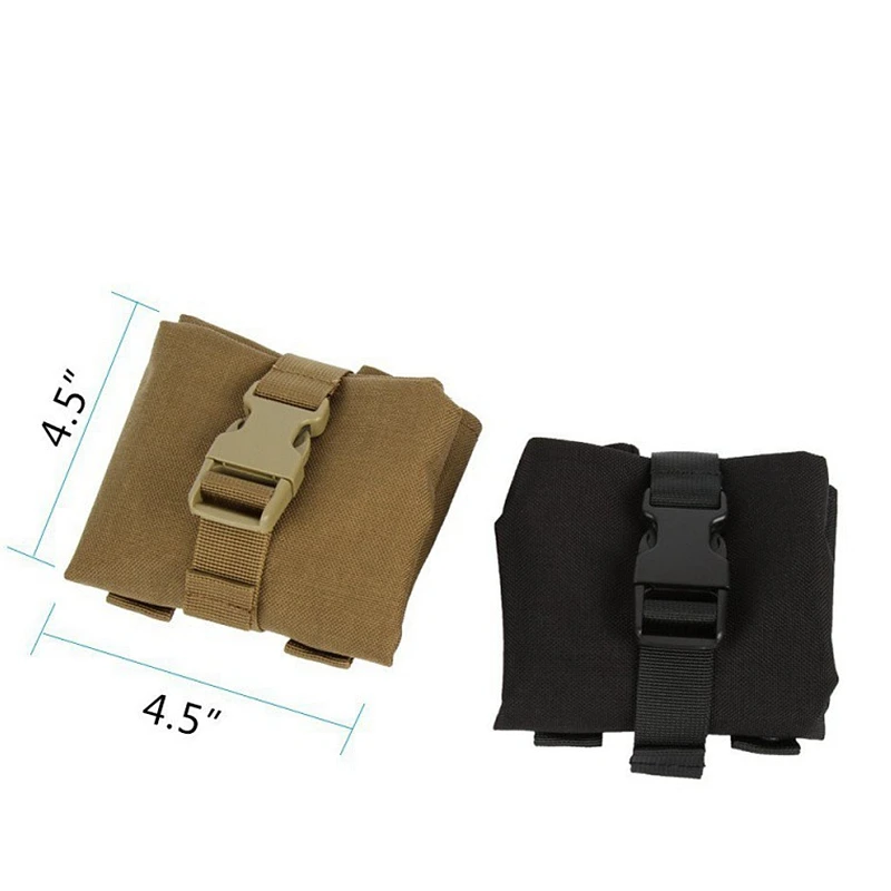 Outdoor Sports Airsoft Gear Molle Combat Hiking Bag Vest Accessory Camouflage Recycle Pack Tactical Foldable Dump Pouch