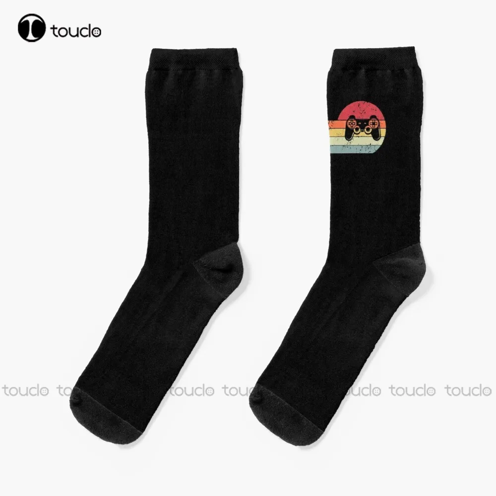 New Leveled Up To Husband Est 2021 Promoted Husband Video Gamer Retro Vintage Socks Sport Socks For Men Popularity Gifts