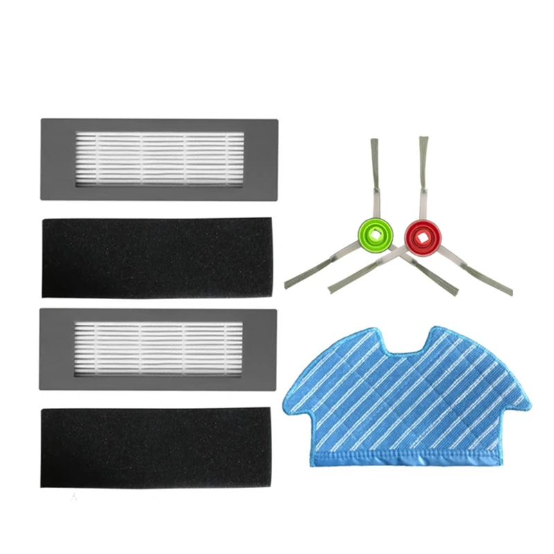 Фильтр НЕРА, основная рулонная щетка, боковая щетка, тряпка для швабры, Ткань Для Ecovacs Deebot OZMO 900 DN5G, аксессуары