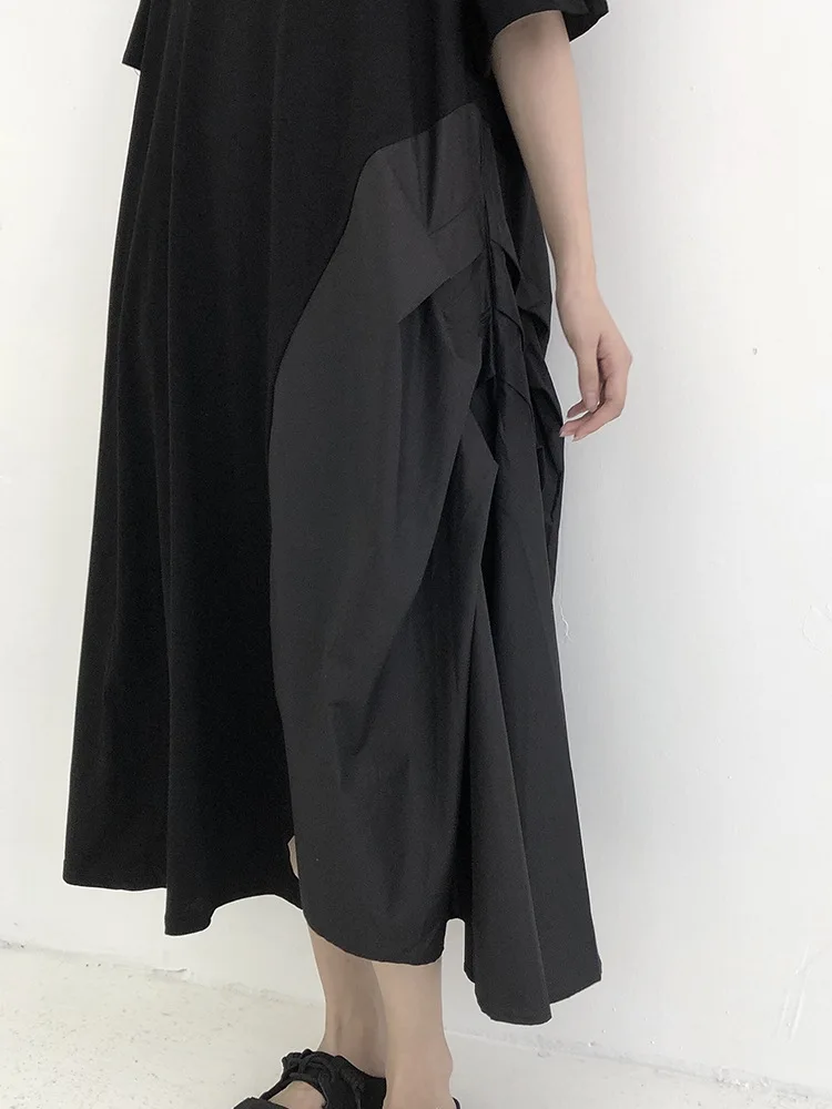 Women's Dress Summer New Style Yamamoto Dark Department To Receive Waist Slim Casual Versatile Large Size Skirt