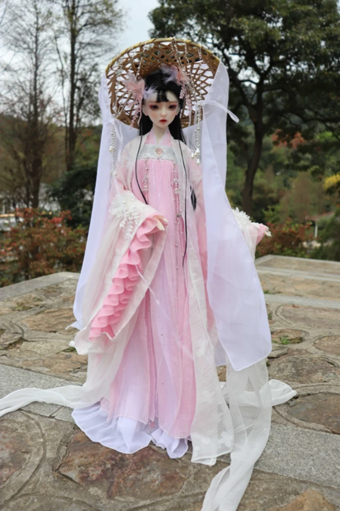 1/4 1/3 스케일 BJD 의류 액세서리 고대 의상 Hanfu 웨딩 요정 드레스, BJD/SD MSD SD13 높이 69cm 큰 소녀 인형 A793