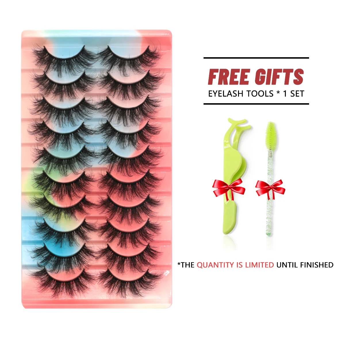 GROINNEYA 5/10/20 Pairs 3D Faux Mink Eyelashes Natural Thick Long False Lashes Dramatic Fake Eyelash Eyes Makeup  Beauty