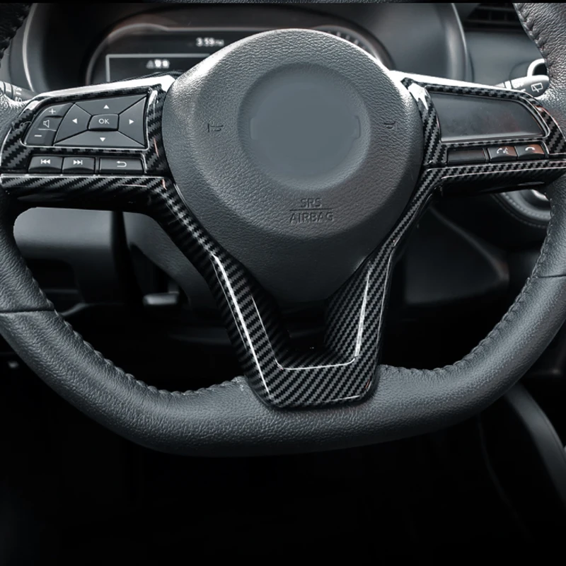 

A Little Change Car Steering Wheel Panel Protection Cover Trim Fit for Nissan X-trail Xtrail T32 2018 - 2021 Accessories