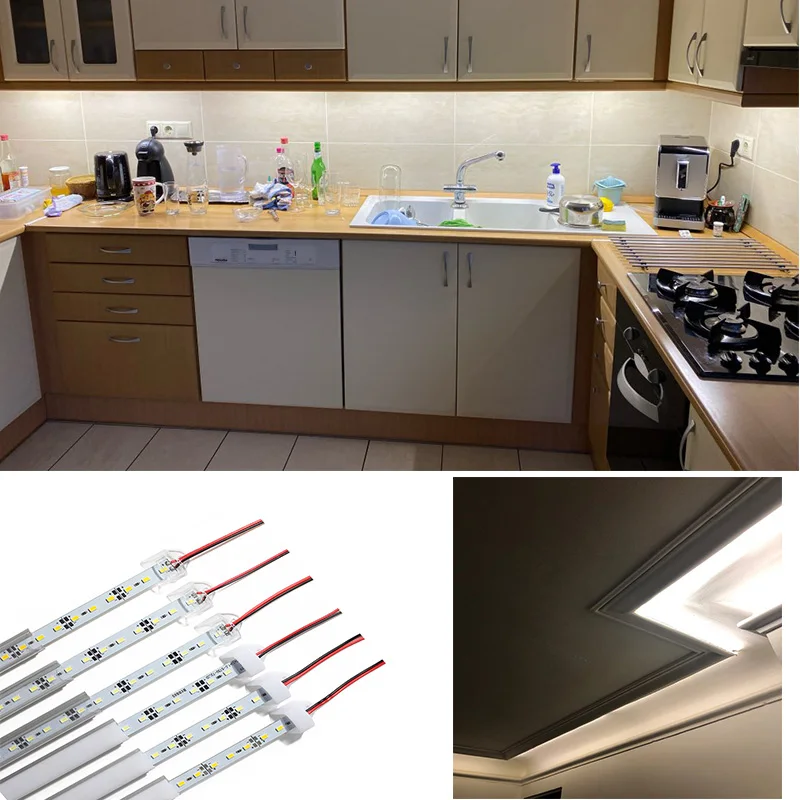 Imagem -04 - Led Bar Lights com Alumínio e pc Cover White Warm White Lighting 5730 Smd 12v 24v dc Strip Lighting Pcs