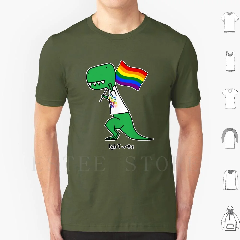 Rex T Shirt Print Cotton Lgb Bisexual Trans Equality Equality Equal Rights Love Is Love Dinosaur Funny Fun Punny Pun Justice