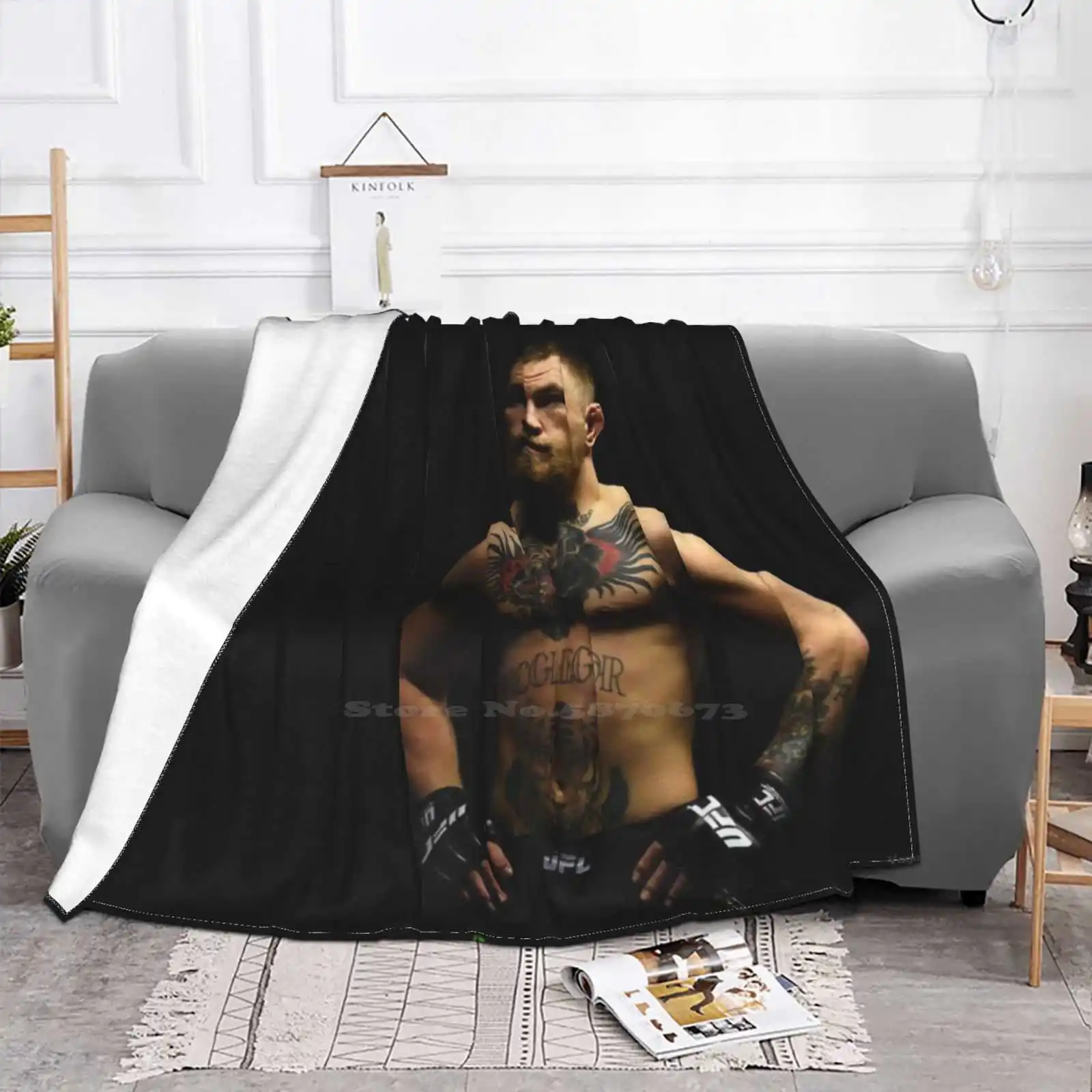 Conor Mcgregor Blanket Soft Warm Travel Portable Blanket Connor Kurtis Conner Conor Mcgregor Khabib Octagon Cage Boxing Fighter