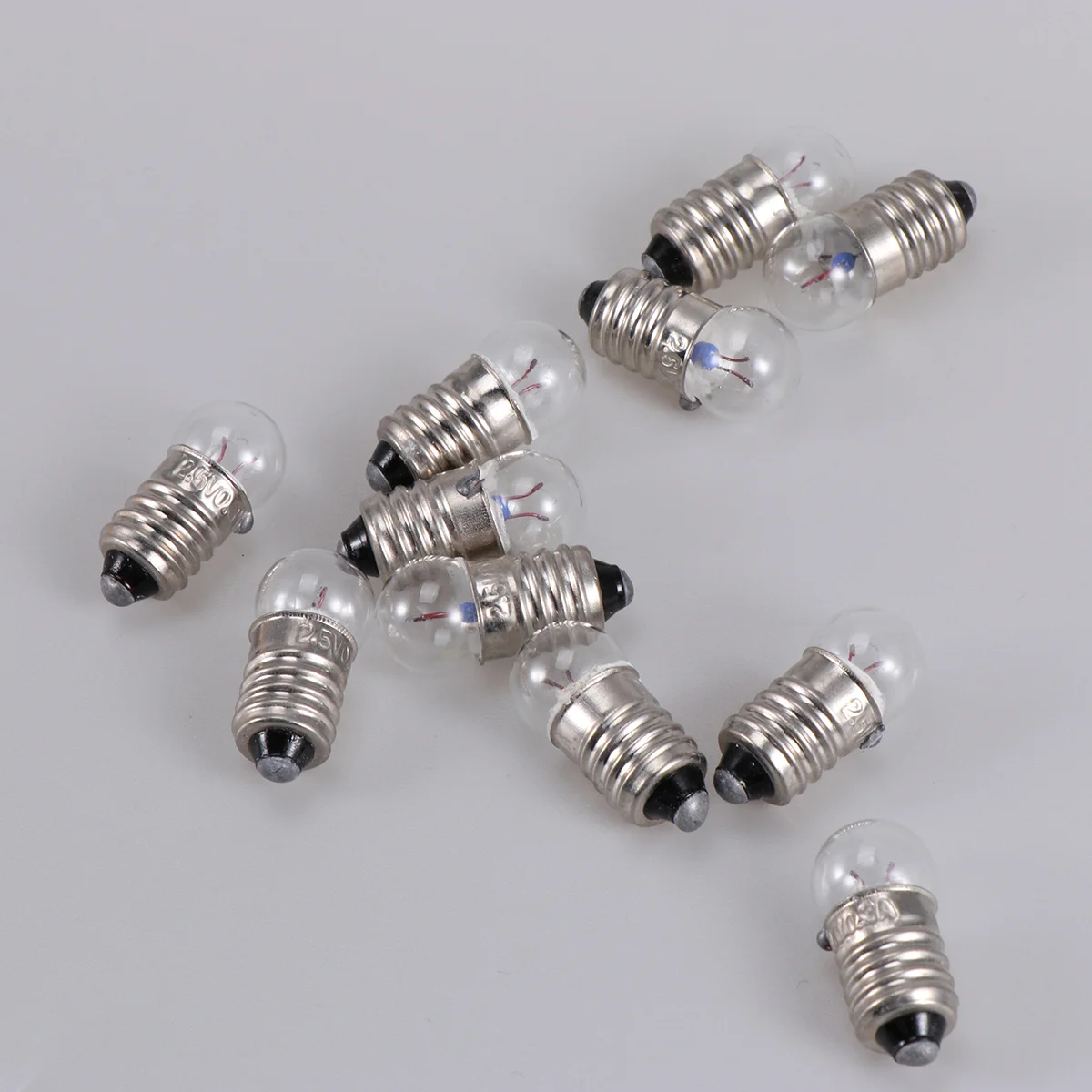 Light Bulb Bulbs E10 Flashlight Mini Miniature Led Electric Experiment Replacement 2.5V Student 0.3A Bead Screw Physics Lights