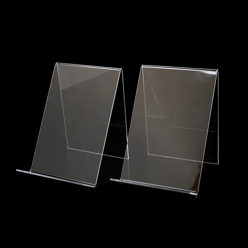 1pc Book Display Stand Acrylic Book Display Stand Photo Frame Booklet Art Storage Rack Desk Decoration Crafts