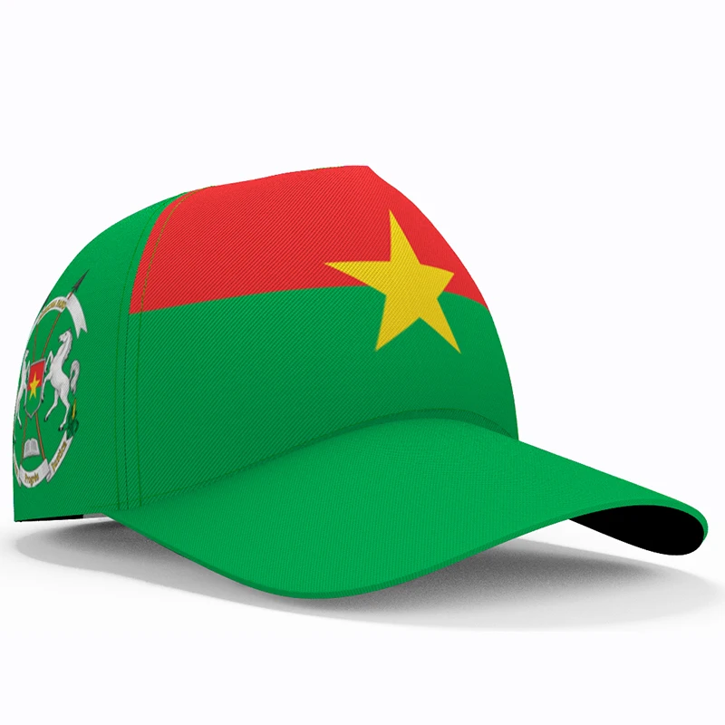 

Burkina Faso Baseball Cap Free Custom Made Name Number Team Logo Bf Hat Bfa Country Travel Burkinabe Nation French Flag Headgear