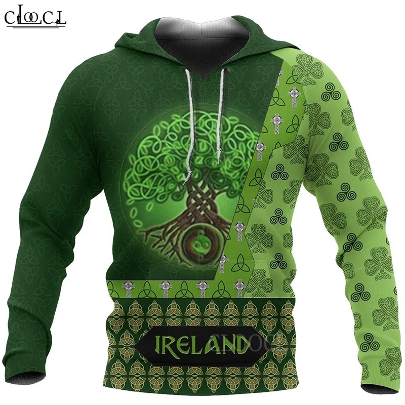 

HX Fashion Men Women Newest St Patrick's Day Irish 3D Print Casual Harajuku Autumn Tracksuit Hot Sale Hoody Tops Drop Shipping