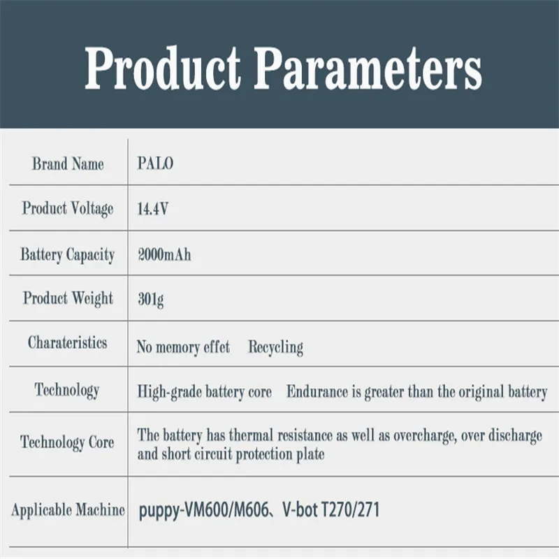 Palo-robô aspirador de pó, bateria recarregável 14.4v ni-mh, pacote de bateria para liberoV-M600/m606/271 etc