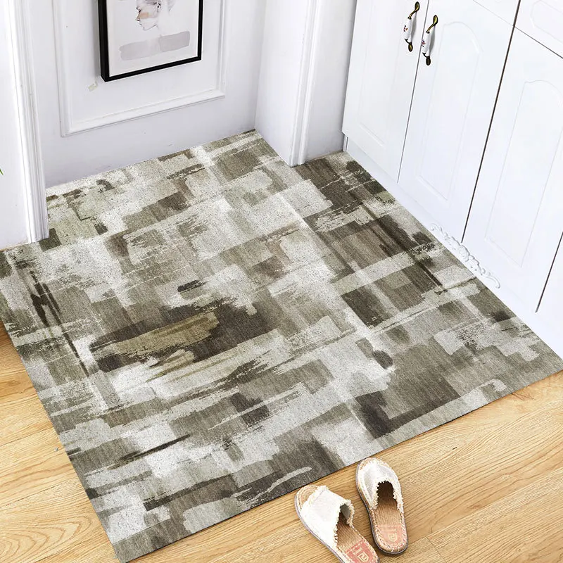 Gradient Stripes Checkered Cuttable Mat Outdoor Indoor Kitchen Bathroom Custom PVC Anti-Slip Rug Free Shipping To Russia