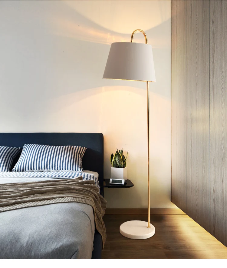 Nordic E27 Floor Lamp Corner LED Floor Light Metal Bedroom lamp Modern Lighting Club Home indoor Decor Corner Standing Lamp