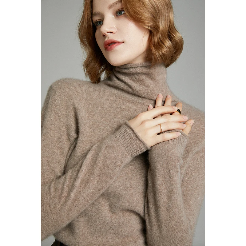 Hot Sale Women Knitwears 100% Pure Cashmere Knitted Jumpers Winter 2021 Soft Lady Sweaters Long Sleeve Pullovers