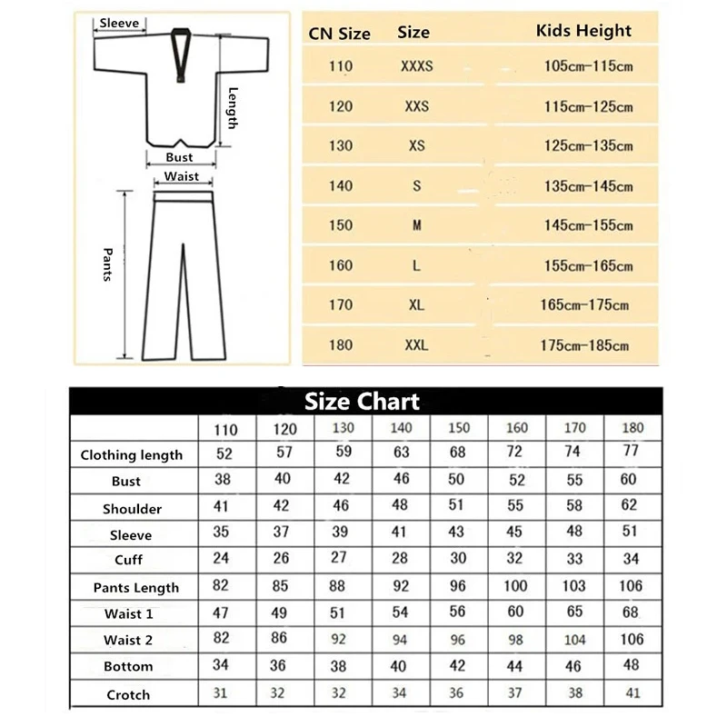 Professional Karate Uniform Cotton Loose With Waistband Belt Taekwondo Suit Adult Student Women Men Kung Fu Training Gym Clothes