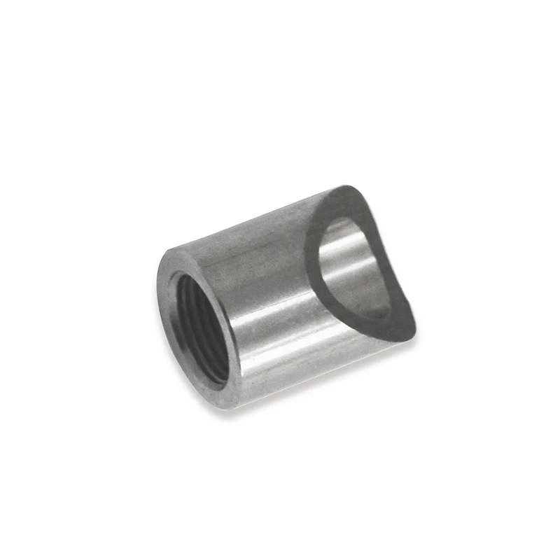 stainless steel Pre-curved Cut O2 Oxygen Sensor Weld Bung Nut 45 Degree M18 x 1.5