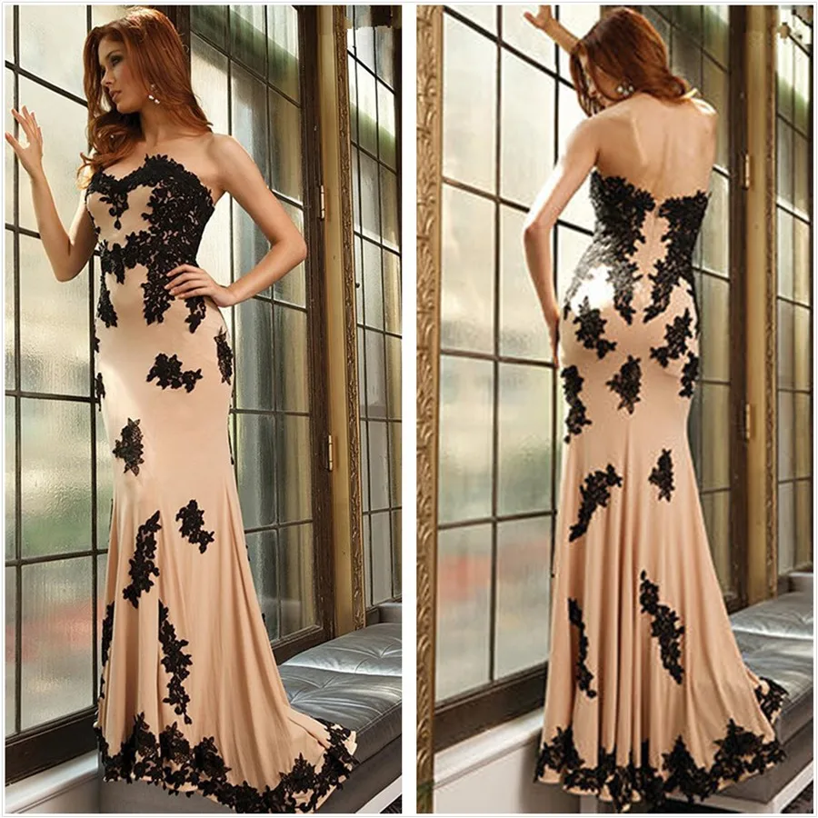 robe de soiree courte new vestidos sexy sweetheart long Prom Formal Party appliques Pageant Evening mother of the bride dress