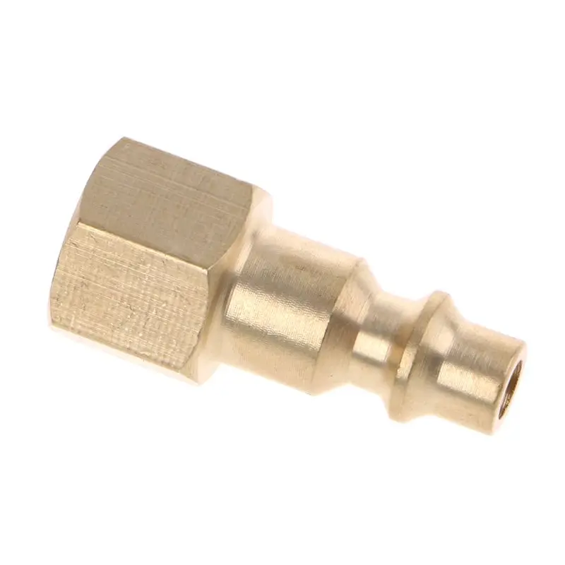 

Solid Brass 1/4" NPT Quick Connector Air Hose Fittings Air Compressor Coupler Plug